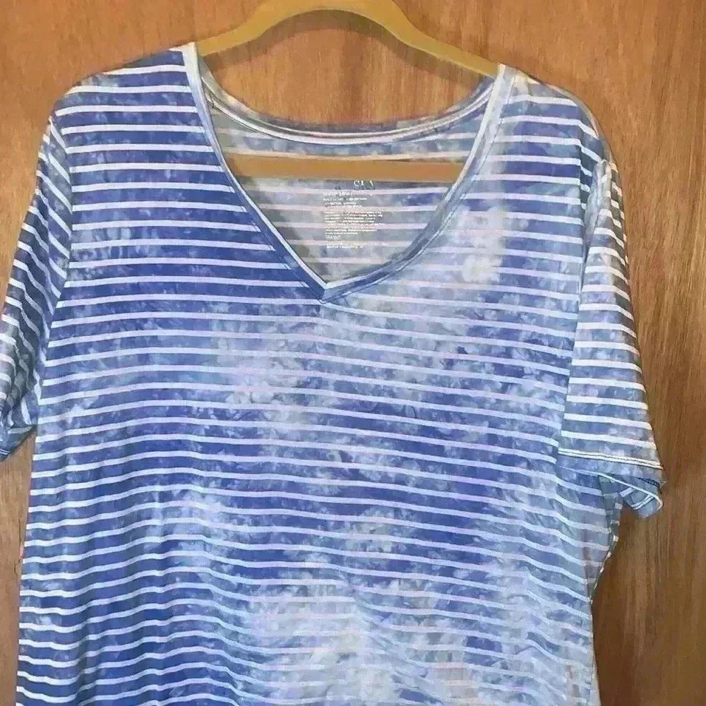 Terra & Sky Blouse Shirt 1X (16W-18W) - Picture 3 of 15